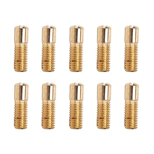 12 -pcs Gold Metal Ein -Doppel -Spulen -Tonabnehmer -Schrauben M5 Idealer Ersatz E -Gitarrenmontage Robust Korrosionsbeständig von OKOVO