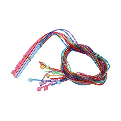12 -pcs -Häkelhaken glatte afghanische Teppich -Kunststoff -Strickwerkzeuge Haushaltsweben von OKOVO