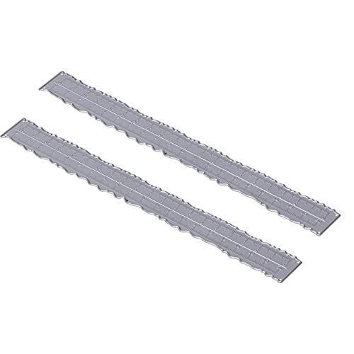 2 stücke Kurvenlineale Metall Leichte Prägeschneideschablone für DIY Handwerk Album Dekoration von OKOVO