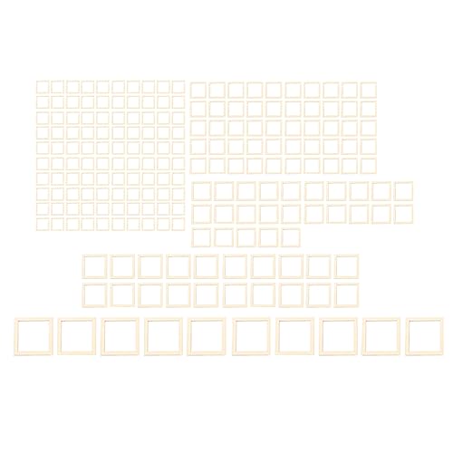 205pcs unvollendeter Hohlholzrahmen Leicht leicht färbend DIY Craft Quadrate Holzanhänger 205pcs unvollendeter Hohlholzrahmen Leicht leicht färbend DIY Craft Quadrate Holzanhänger von OKOVO