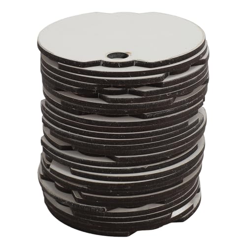 30 PCs Wärmeübertragung Blankenname Platten Personalisierte Tasse DIY Dekoration Vorräte für Parteien (Unregelmäßige Runde) von OKOVO
