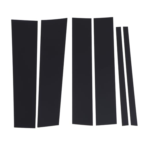 6 Stück Spiegel Finish Säule Post Abdeckung Trim Wetter beständige einfache Installation für Titan 2004-2015 (Glänzend schwarz) von OKOVO