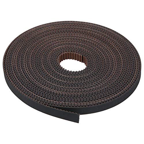6mm Gummi-Timinggürtel Hochflexible Flexible Nicht-Rutsch-Synchrongürtel schwarz für lineare Antrieb (5m) von OKOVO