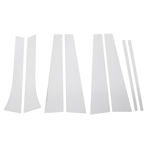 8PCS -Säule nach der Trim -Trimm -PC -Spiegel -Oberflächenstil Chrom -Türfenster -Säule -Abdeckungsaufkleber von OKOVO