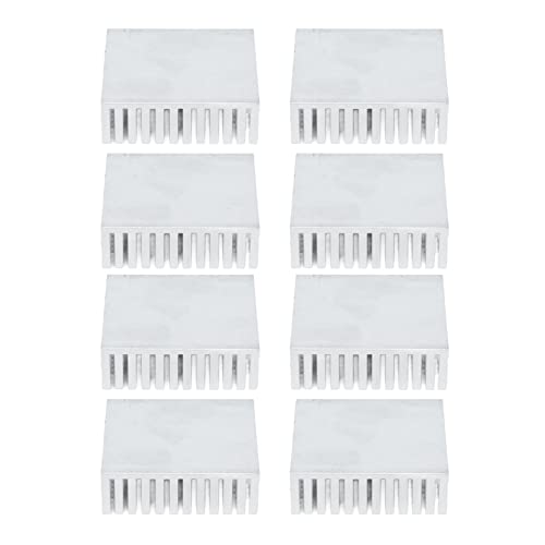 Aluminiumlegierung Kühlkörper Kühlere Kompaktgröße für CPU -LED 8PCS Set White (Kein Backing -Kleber) von OKOVO