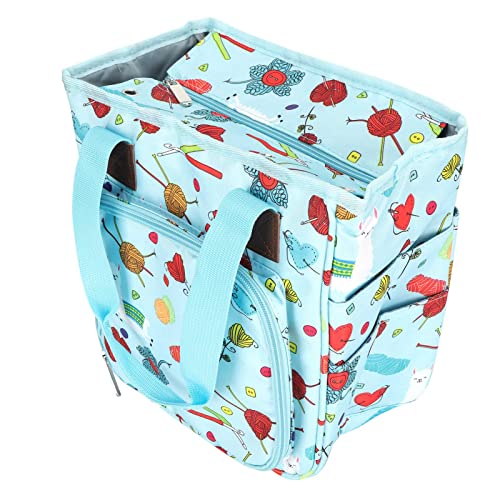 Aufbewahrungstasche Multifunktionales Oxford -Stoff Zylindrische Wollminder -Organisator -Paket (Kleines Lamm) von OKOVO