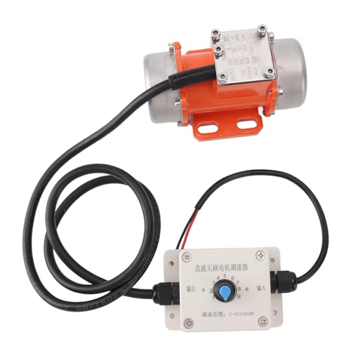 Betonvibrator -Schwingungsmotor mit Geschwindigkeitsregler DC 24V bürstenloser IP65 Aluminiumlegierung Elektrischer Beton Vibrationsmotor (40W) von OKOVO