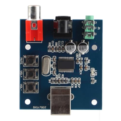 DAC Decoder -Modul USB -Eingang Koaxial Glasfaser HiFi Sound Card Electronic Component PCM2704 für Audio -Enthusiasten von OKOVO