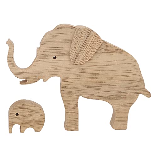 Elefanten Mutterkind Figuren Ornamente süße Form glattere Kanten Holz Elefanten Figuren Ornamente Home Decor von OKOVO