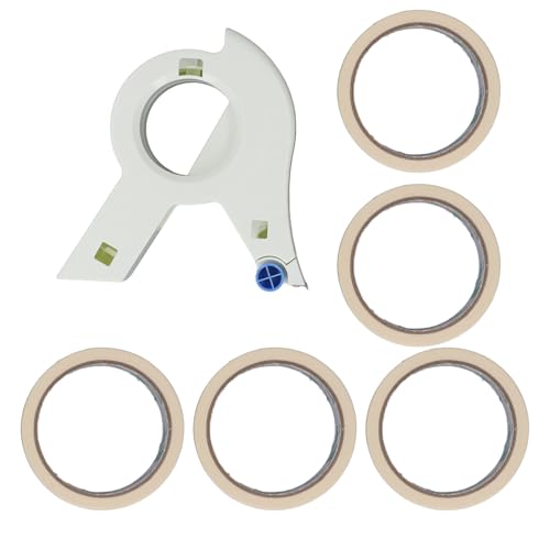 Lackband Applikator Reinigen Schneiden genaues Maskierungsset mit 3 Walzen und Aufklebern zum Malen von OKOVO