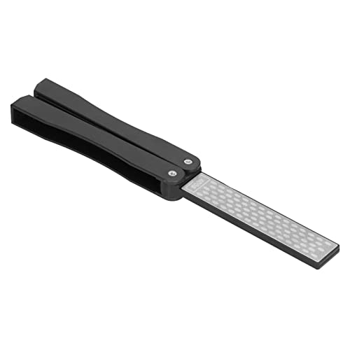Messerspitzer Doppelseiten Lüfter Form Klappende Mini Tragbare Whetstone Garde -Werkzeuge Outdoor -Schärfe von OKOVO
