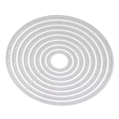 Metal Cutting Die ovale dekorative Präge Schablone DIY Crafts Album Paper Card Hochzeitsszene von OKOVO