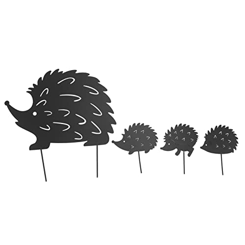 Metall Igel Hedgehog Ative Gartenstände süße Hollow Igelkunst Hedgehog ation für Terrassengarten von OKOVO
