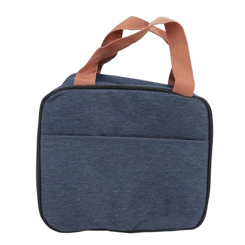 Mittagsbeutel isoliert Oxford Stoff tragbares Leckschutz für Picknickmarineblau von OKOVO