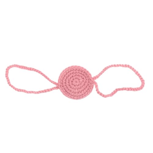 Nasenwärmwärmer weiche handgestrickte Nasenabdeckung Unisex bequeme Passform atmungsaktiven Protektor Winter Outdoors Aktivitäten (Rosa) von OKOVO