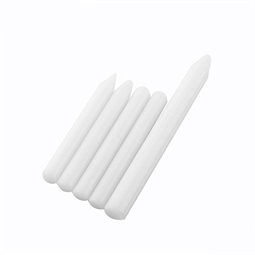 Nylon Professionelles Tippen Sie auf Stift lackfreie Dent Reparatur 5pcs Kit Weiß schwarzer Körper Dent Entfernung Werkzeuge Auto Dent Remover (Weiß) von OKOVO