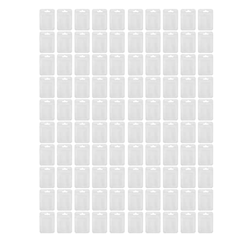 OKOVO 100 pcs Clear Fenster Aluminisierte matte Reißverschlussverpackungsbeutel weiß für Kekse, Süßigkeiten, Schmuck (7 * 10 cm) von OKOVO