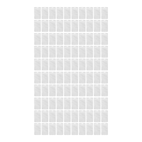 OKOVO 100 pcs Clear Fenster Aluminisierte matte Reißverschlussverpackungsbeutel weiß für Kekse, Süßigkeiten, Schmuck (9 * 16 cm) von OKOVO