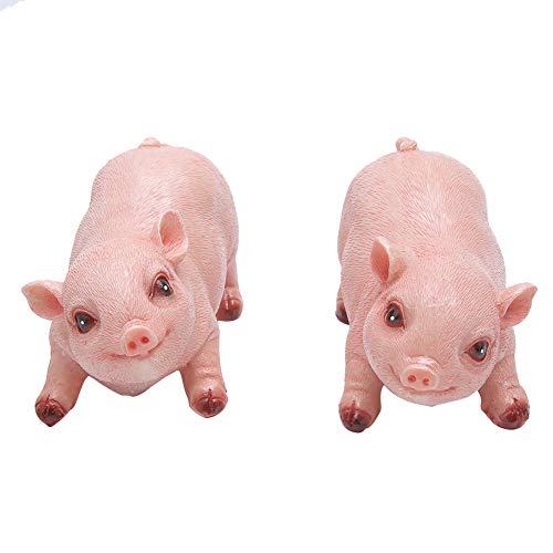 OKOVO 2 stücke Landschaft Rasen Garten Hof Harz Hohe Simulation Ferkel ation Tier Schwein Ornament für Gärten OKOVO 2 stücke Landschaft Rasen Garten Hof Harz Hohe Simulation Ferkel ation Tier Schwein Ornament für Gärten von OKOVO