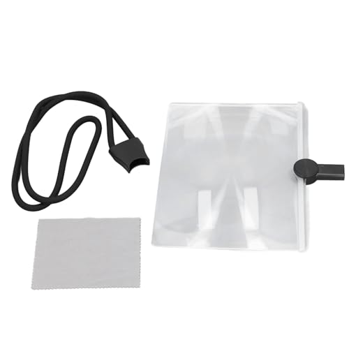 OKOVO 3x Vergrößerung Handheld Neck Hängende Vergrößerung Glas High Definition Schwierigkeit Schwierigkeit zum Lesen älterer Senioren (Schwarz) von OKOVO