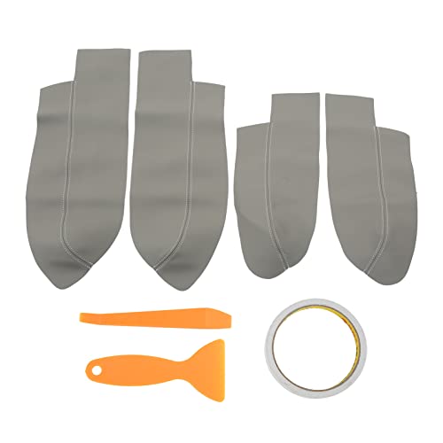 OKOVO Autotür -Panel Armlehnenabdeckungsabdeckung Mikrofaser Leder Ersatz CRV 2007-2011 vorne hinten 4pcs (Grau) von OKOVO
