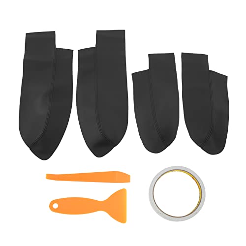 OKOVO Autotür -Panel Armlehnenabdeckungsabdeckung Mikrofaser Leder Ersatz CRV 2007-2011 vorne hinten 4pcs (Schwarz) von OKOVO