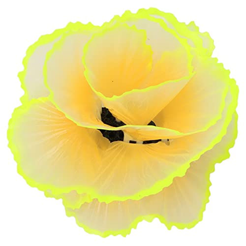 OKOVO Fluoreszenz -Ornamentsimulation Salat Dekoration Aquarium Landschaftsdekor Silicone Gummi (Gelb) von OKOVO