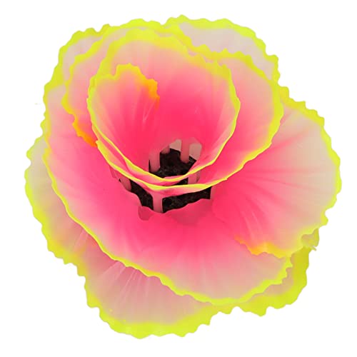 OKOVO Fluoreszenz -Ornamentsimulation Salat Dekoration Aquarium Landschaftsdekor Silicone Gummi (Rosa) von OKOVO