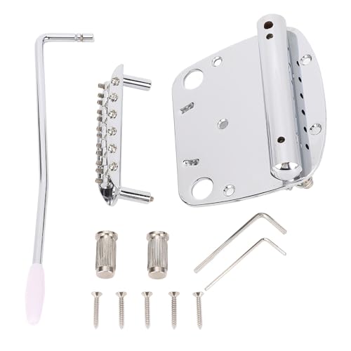 OKOVO Gitarre Tremolo Bridge Tailrops Set Vibrato -Abiträume; Starkes Metallmaterial zur Reparatur und Verbesserung der Leistung; Verstellbare Höhe für einen wunderbaren Tremolo -Sound; von OKOVO