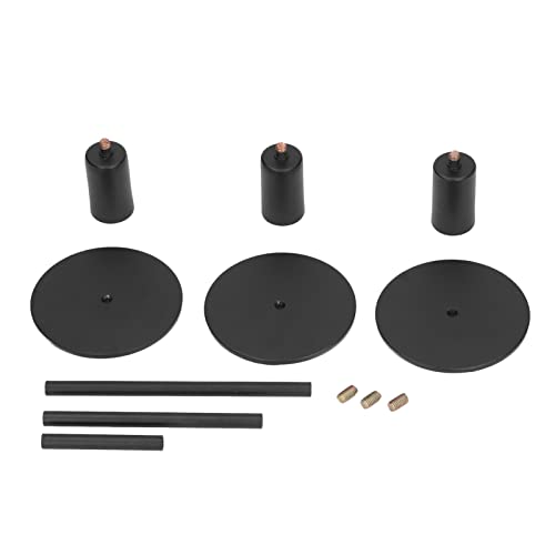OKOVO Schwarze Kegel kerzenhalter Matte Finish Runde Basis 3 Stück Eisen Kerzenhalter Schutz Metall Kerzenhalter Innen dekor von OKOVO