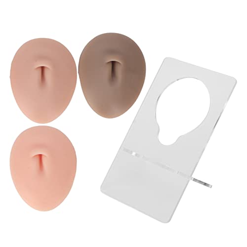 OKOVO Silicone Belly Model,3pcs 3D Silicone Button Belly Model Display Belly Piercing Practice Model for Acupuncture Teaching Soft Silicone Flexible Model for Acupuncture Human Mod OKOVO Silicone Belly Model,3pcs 3D Silicone Button Belly Model Display Belly Piercing Practice Model for Acupuncture Teaching Soft Silicone Flexible Model for Acupuncture Human Mod von OKOVO