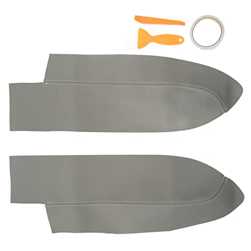 OKOVO Vordertür -Panel Armlehnenabdeckung Weiches Mikrofaser -Leder -Ersatz CRV 2007-2011 (Grau) von OKOVO