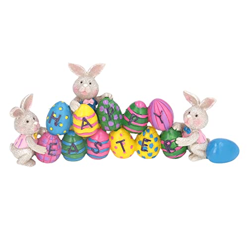 Ostern Herzstück Niedliche Handgemalte Harz Hase Eier Tabletop Figur Dekoration Party Ostern Herzstück Niedliche Handgemalte Harz Hase Eier Tabletop Figur Dekoration Party von OKOVO