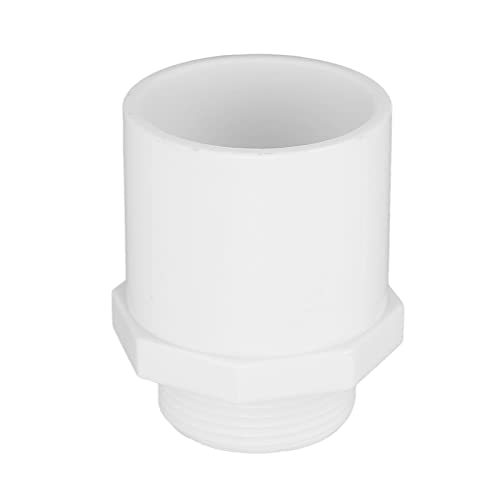 PVC-Rohrverschraubung, Rohrverbindung, Poolzubehör für Gewächshaus, landwirtschaftliche Bewässerung, PVC-Schlauchadapter, Wasserrohradapter (G1 männlicher Thread) von OKOVO