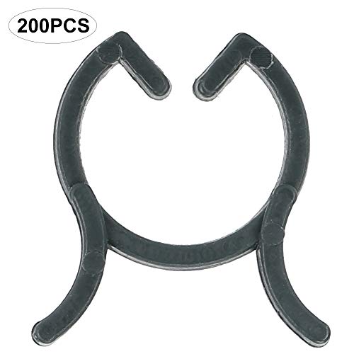 Pflanzenclip Langlebige Blumenstänke Unterstützung Clips Gartenzubehör Innenhof wiederverwendbar Easy Clip Garden (20 mm) von OKOVO