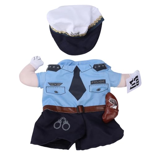Polyester süßes Haustier Halloween Kleidung Strafe Polizei Kostüm verkleiden Sich für Katzen Hunde (S) von OKOVO