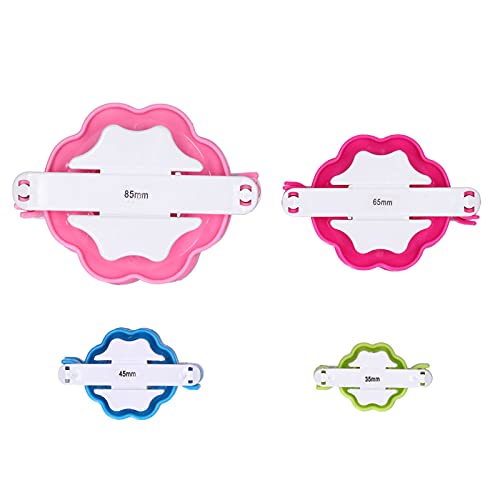 Pompom Macher Bunte Plastik -Flusen -Fluffball -Weber für DIY Strick -Handwerksprojekt Kit Home Dekoration von OKOVO