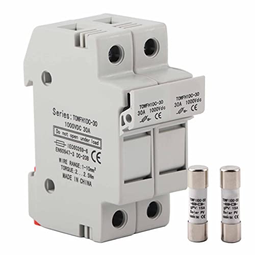 Sicherungshalter Basis 2 Pole Din Rail Mount Monto -Stromverteilungssteuerausrüstung TOWFH1DC 1000VDC 2P (15a) von OKOVO