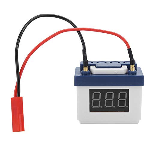 Simulation Batterie niedriger Spannungsalarm -LED -Anzeige für SCX10 RC -Automodellzubehör (Weiß) von OKOVO