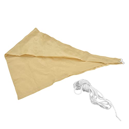 Sun Shade Sail HDPE Dreieck Baldachin UV -Schutz 3x3x3 Meter Beige für Gartenpool von OKOVO