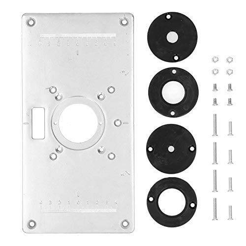 Trimmfip -Board -Aluminium -Legierung Holzbearbeitung Router Tisch Einsatzplatte Tischler -Accessoire für professionelle Tischlerei Workbench von OKOVO