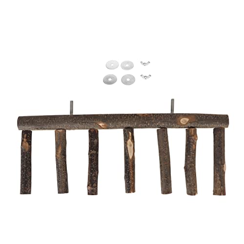 OKOVO Vogel Holzleiter Stabiler Multi -Schritt für einen kleinen mittleren Papagei (7 Schritt) von OKOVO