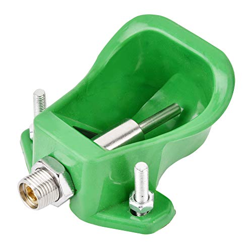 Wassernäpfe für Kuh, Schaf, Schwein, Tiere, Trinkwerkzeug, landwirtschaftliche Geräte, grün, Premium-Kunststoff, langlebig, nachhaltig, kompakt, Installation, Fixierkäfig von OKOVO