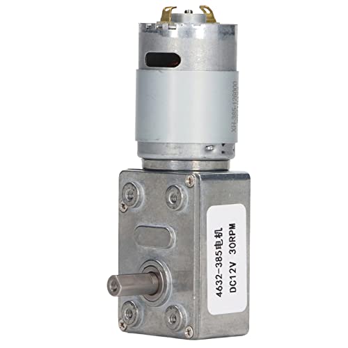 Zahnradmotor Turbine Selbstverriegelung 12 V Getriebe Motor Fenstertür Winch Aluminium Messing (30 U/min) von OKOVO