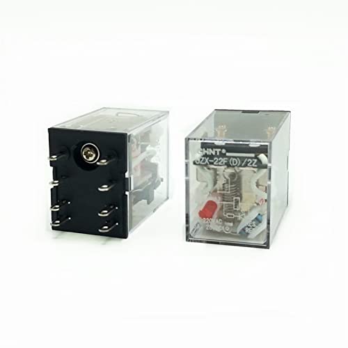 1PCS Mini Relais JZX-22F/2Z AC220V 24V 110V 380V 36V 12V DC220V 24V 48V 12V Allgemeine Relais HH52P MY2NJ mit Licht(AC12V) von OKPPLFJUI