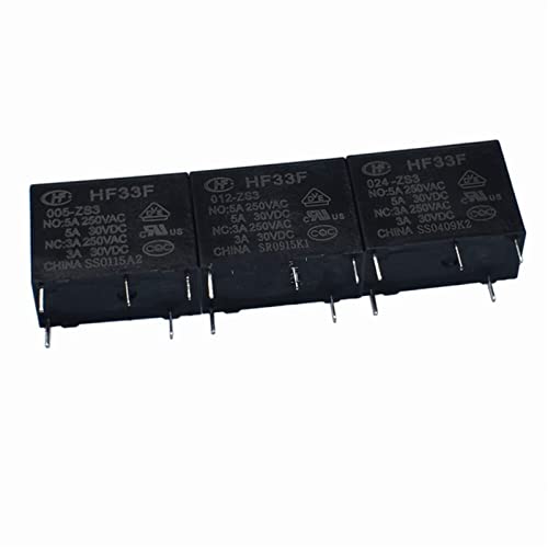 50 Teile/los leistungsrelais HF33F JZC-33F-005-ZS3 JZC-33F-012-ZS3 JZC-33F-024-ZS3 5A250VAC 5PIN(24V) von OKPPLFJUI