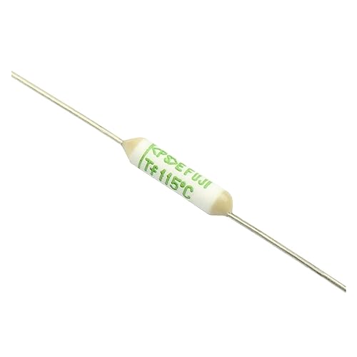 OKPPLFJUI 100 Stück Buah FTF-4 Sekering Termal TF 115C 115 Derajat 5A 250V Tipe 412 Hubungan Timbal Aksial Suhu Cutoff von OKPPLFJUI
