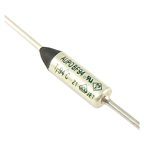 OKPPLFJUI 100 Stück Buah Sekering Termal BF94 BF94X BF 94C 94 Derajat Celsius 10A 16A 250V Pemotong TF Pellet TCO aksial Tautan Suhu AUPO(10A BF94) von OKPPLFJUI