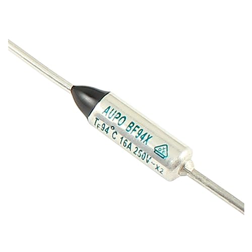 OKPPLFJUI 100 Stück Buah Sekering Termal BF94 BF94X BF 94C 94 Derajat Celsius 10A 16A 250V Pemotong TF Pellet TCO aksial Tautan Suhu AUPO(16A BF94X) von OKPPLFJUI