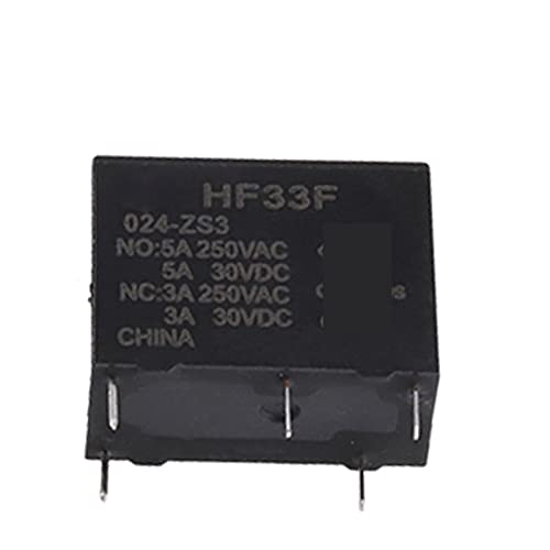 OKPPLFJUI 10Pcs Relais HF33F JZC-33F DIP4 5V 12V 24V HF33F-005-HS3 HF33F-012-HS3 HF33F-024-HS3(24v,HF33F-0XX-HS3 4PIN) von OKPPLFJUI